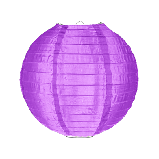 Nylon lampion paars 35cm