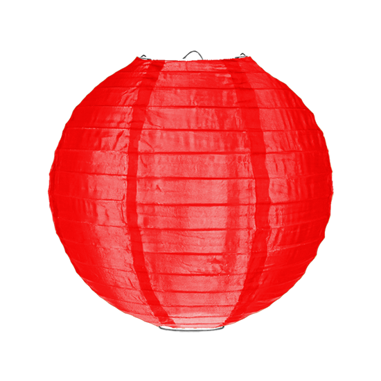 Nylon lampion rood 35cm