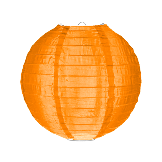 Nylon lampion oranje 35cm