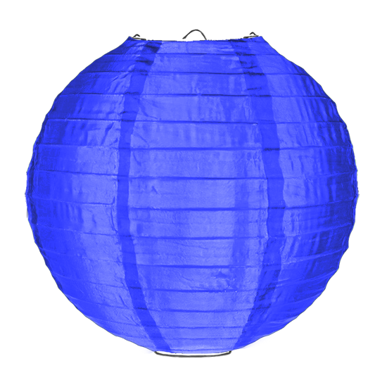 Nylon lampion donkerblauw 50cm