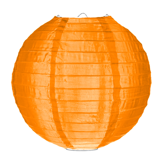Nylon lampion oranje 50cm