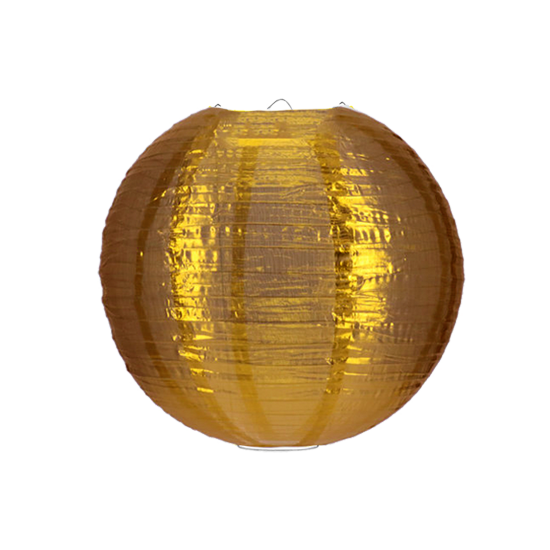 Nylon lampion goud 25cm