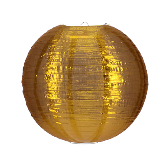Nylon lampion goud 35cm