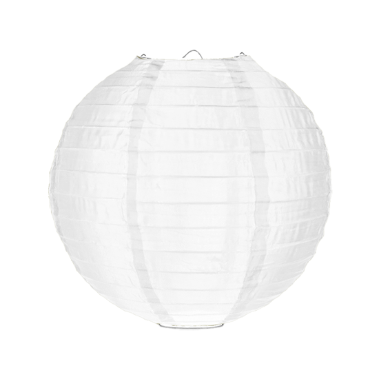 Nylon lampion wit 35cm
