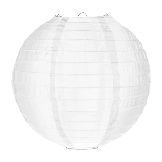 Nylon lampion wit 50 cm