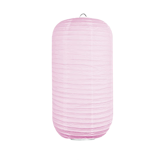 Lampion cilinder lichtroze 20 x 35cm