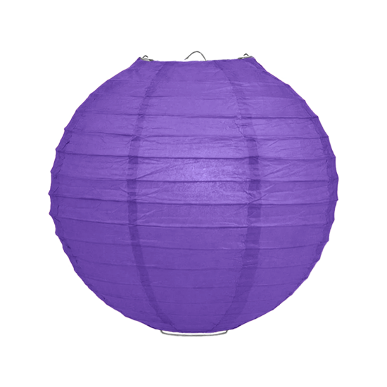 Lampionpakket - Papier - Paars - 20-delig