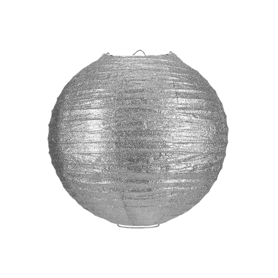 Lampionpakket - Papier - Pink &amp; Silver - 40-delig