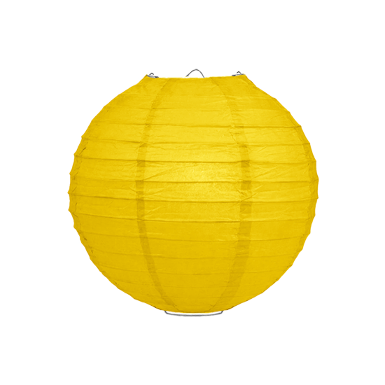 Lampionpakket - Papier - Navy blue &amp; Yellow - 20-delig