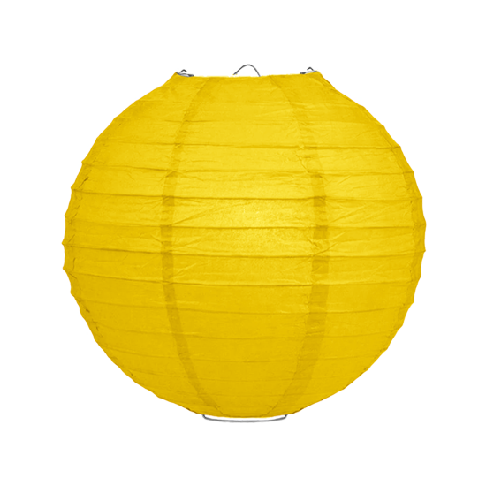 Lampionpakket - Papier - Navy blue &amp; Yellow - 40-delig