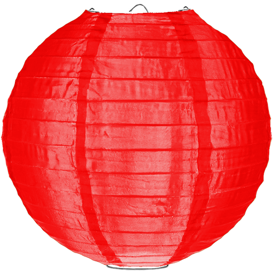 Nylon lampion rood 80cm