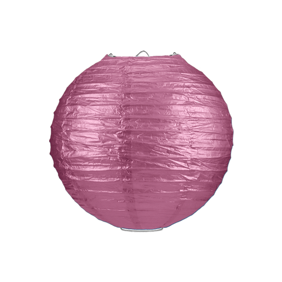50 x Lampion 25cm - Rose goud rijstpapier 