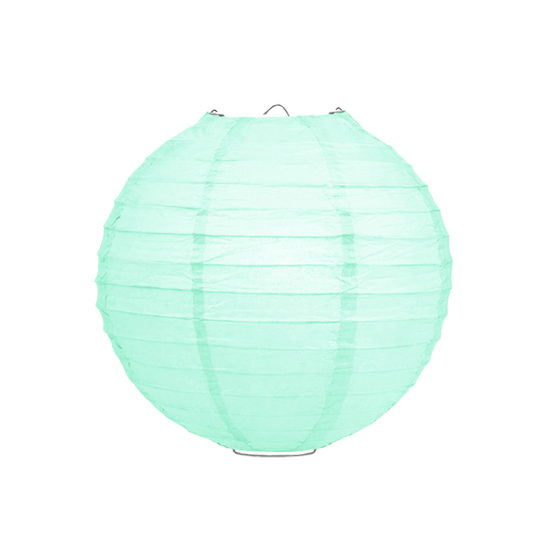 50 x Lampion 25cm -Licht mint rijstpapier 