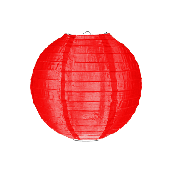 Nylon lampion rood 25cm