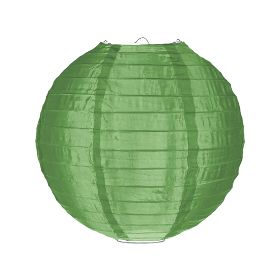Nylon lampion saliegroen 35cm