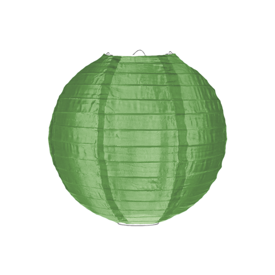Nylon lampion saliegroen 25cm