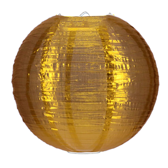 Nylon lampion goud 50cm