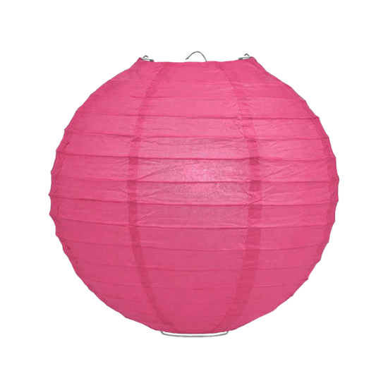 Lampion donkerroze 35cm