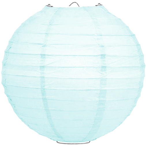 Lampion kristalblauw 75cm