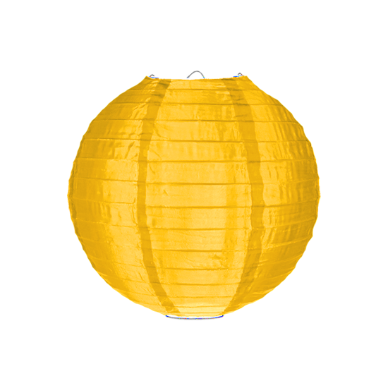 Nylon lampion maisgeel 25cm