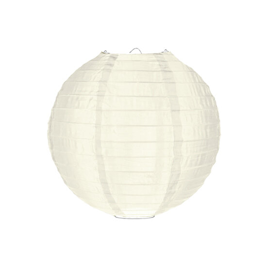 Nylon lampion ivoor 25cm