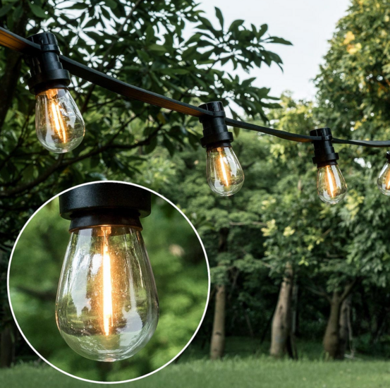 Warm witte filament lampen - 1 watt