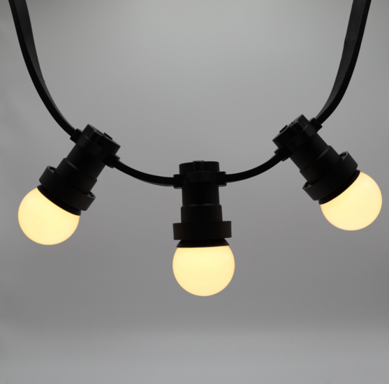 Warm witte lampen met melkwitte kap, dimbaar, &Oslash;45 - 2 watt (2650K)