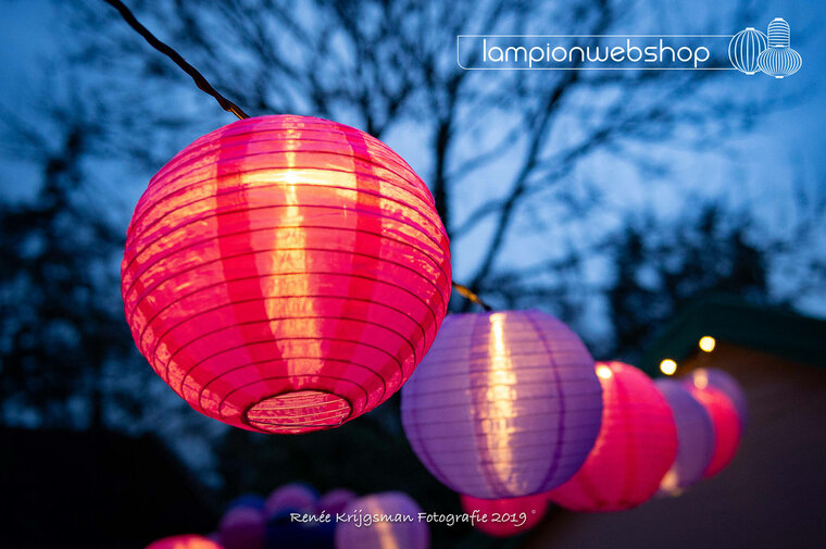 Nylon Lampionnen &amp; LED String