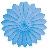 Waaier licht blauw 67cm