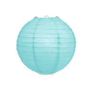 Lampion licht blauw 25cm