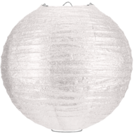 Lampion Wit Glitter 80cm