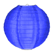 Nylon lampion donkerblauw 50cm