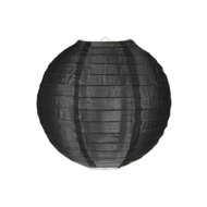 Nylon lampion zwart 25cm