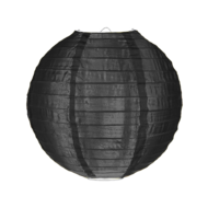 Nylon lampion zwart 35cm