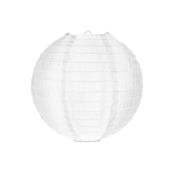 Nylon lampion wit 25cm