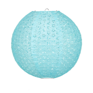 Lampion kant blauw 35cm
