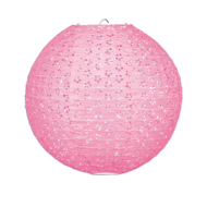 Lampion kant roze 35cm