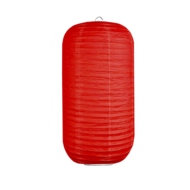 Lampion cilinder rood 20 x 35cm