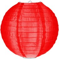 Nylon lampion rood 80cm