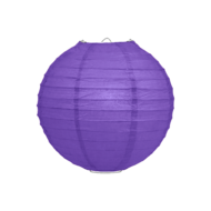 50 x Lampion 25cm - Paars rijstpapier 