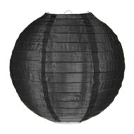 Nylon lampion zwart 50cm
