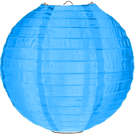 Nylon lampion lichtblauw 80cm