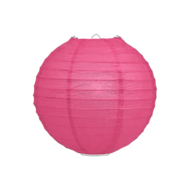 Lampion donkerroze 25cm