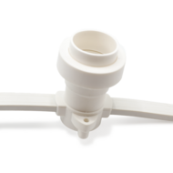 Losse E27 fitting incl. afdichtring - Wit