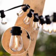 Warm witte filament lampen - 1 watt