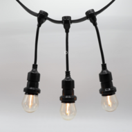 Hangende fitting (zwart) - zelfmontage (excl. lamp)