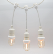 Hangende fitting (wit) - zelfmontage (excl. lamp)