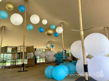Stretchtent met 450 lampionnen