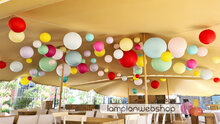 Lampionnen Stretchtent Ibiza-style