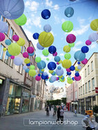 Lampion Installation Stadt Augsburg